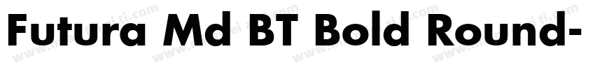 Futura Md BT Bold Round字体转换